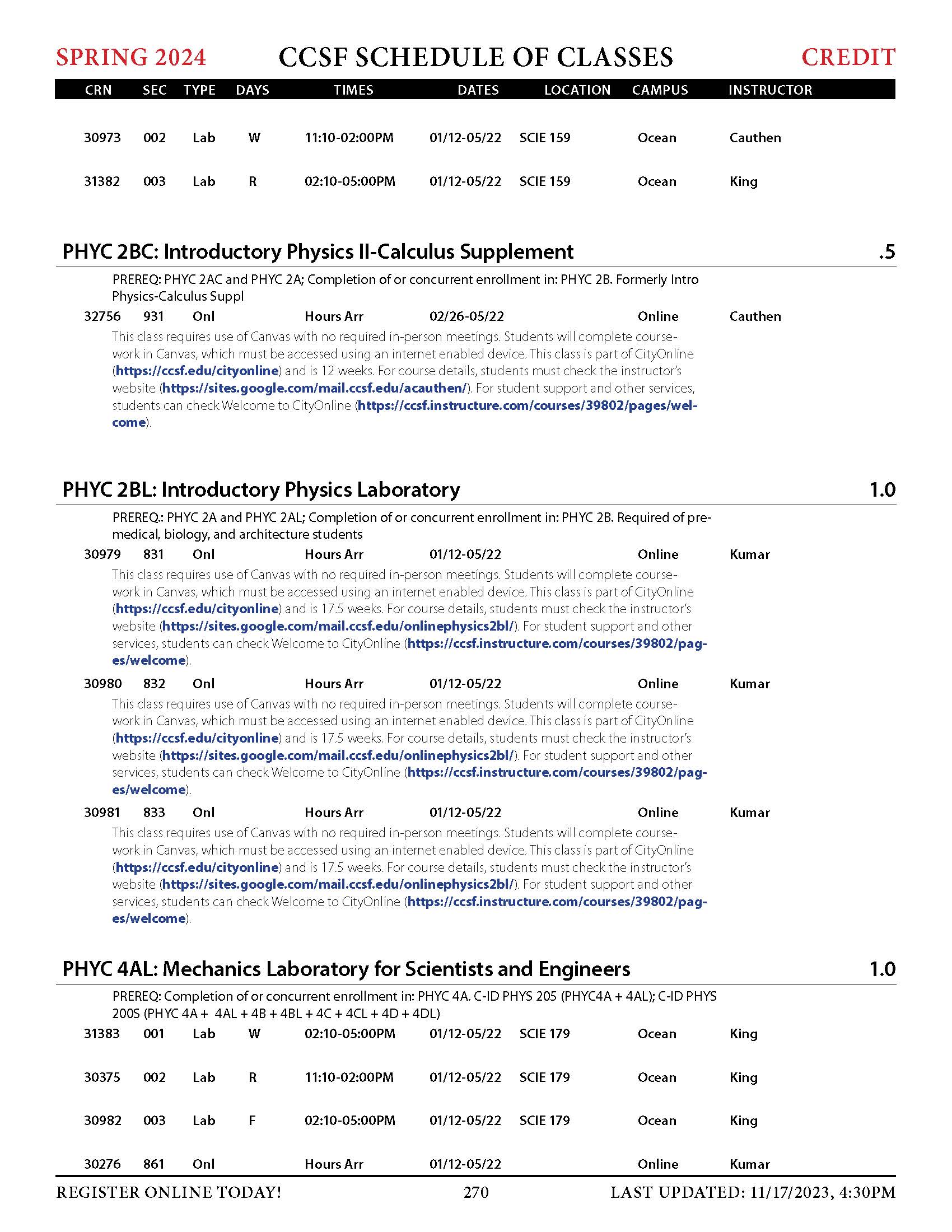 Physics FAQ CCSF